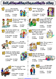 possessive adjective questions and Determiners Printable Exercises Worksheets ESL
